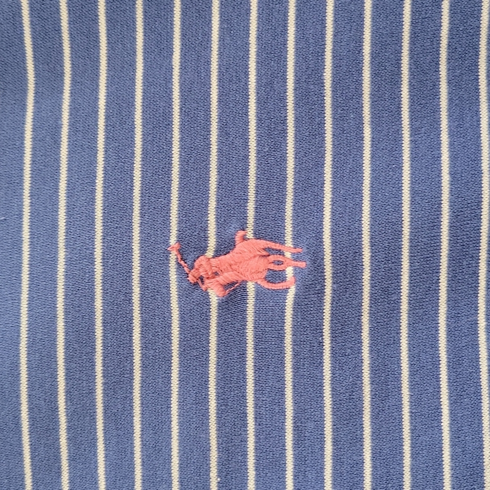 Men's Ralph Lauren Polo Golf Polo Blue White Large - Picture 2 of 6